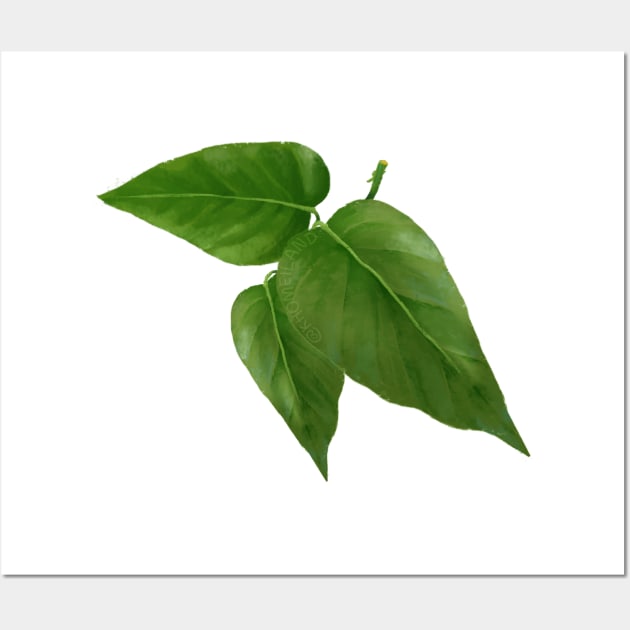 Pothos Jade Leaf Wall Art by Khotekmei